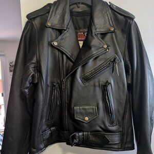 Leather Biker/Police Jacket